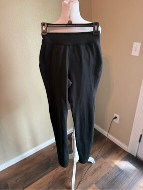 REI Black High-Waist Athletic Leggings with light fleece